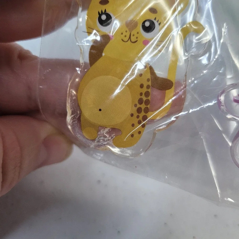 Jungle Gel Animal Party Decorations Supplies Safari Puffy Zoo Stickers Set‎ New